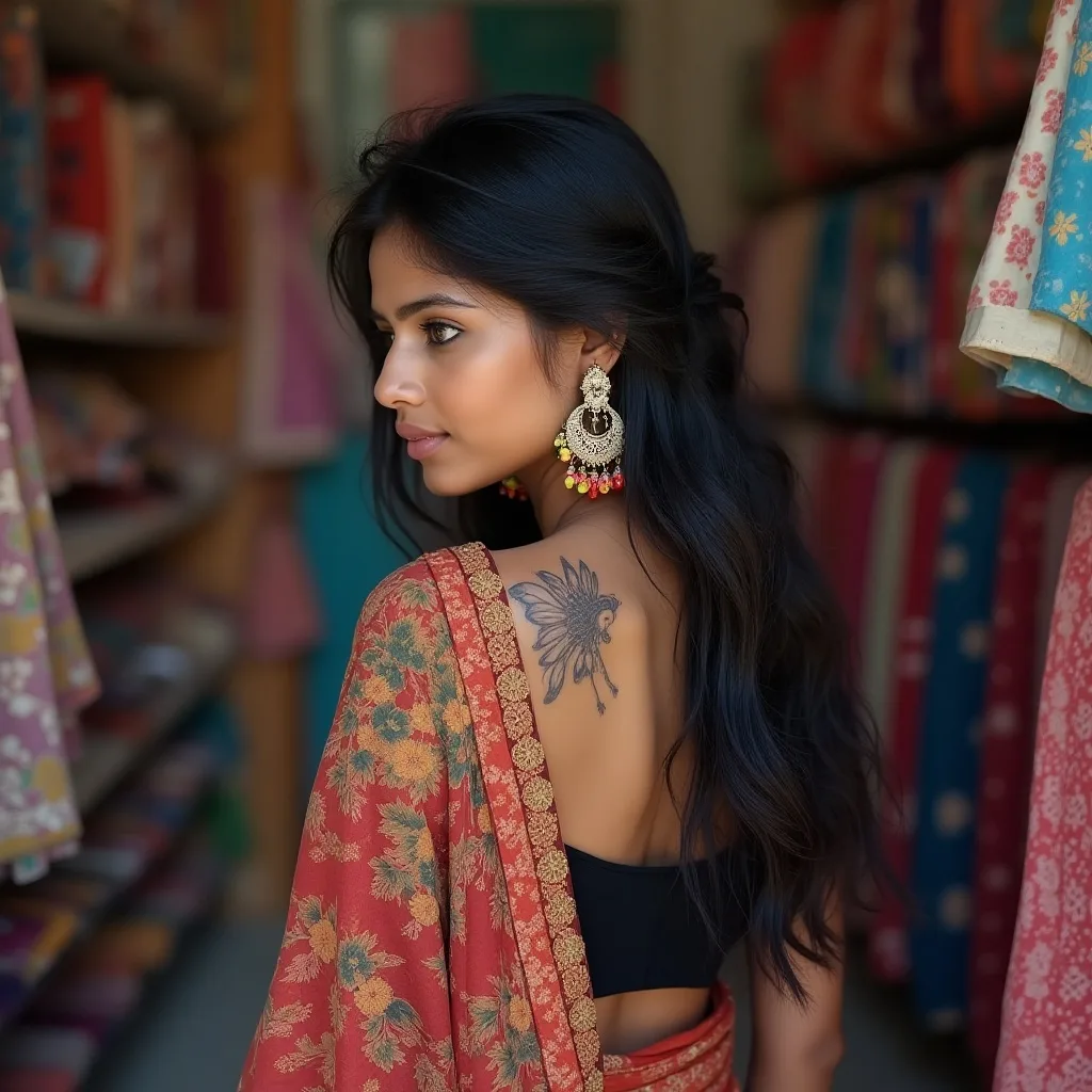 women back tattoo