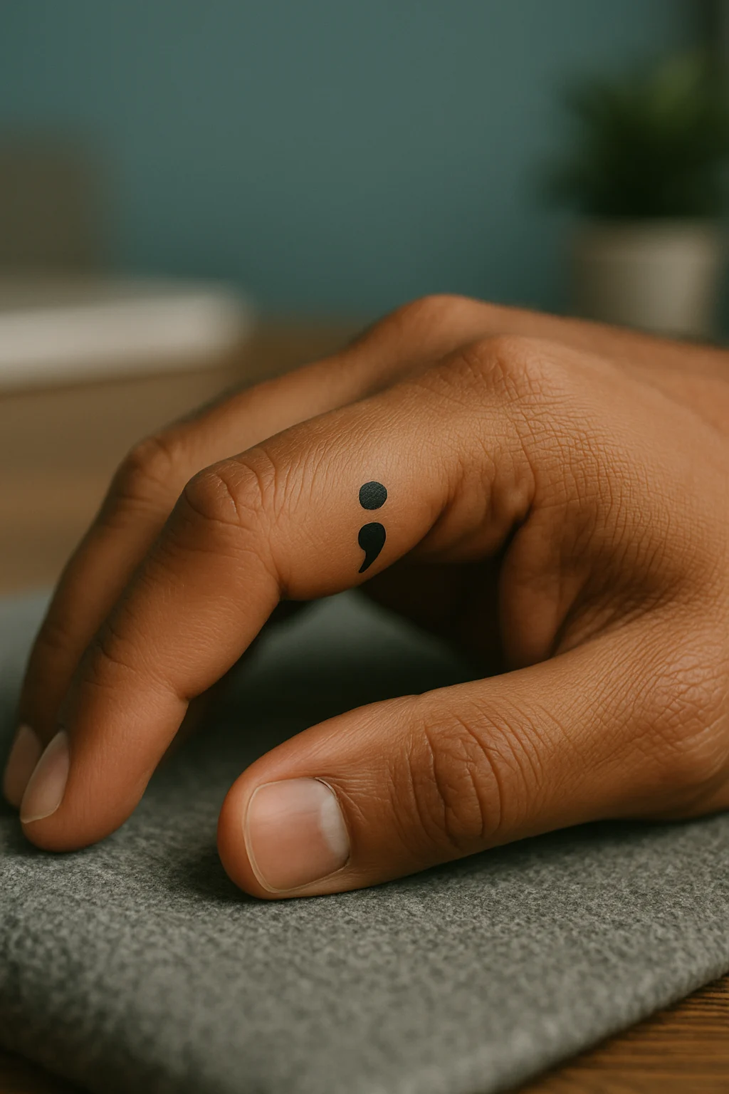 Semi colon tattoo Semi colon tattoo