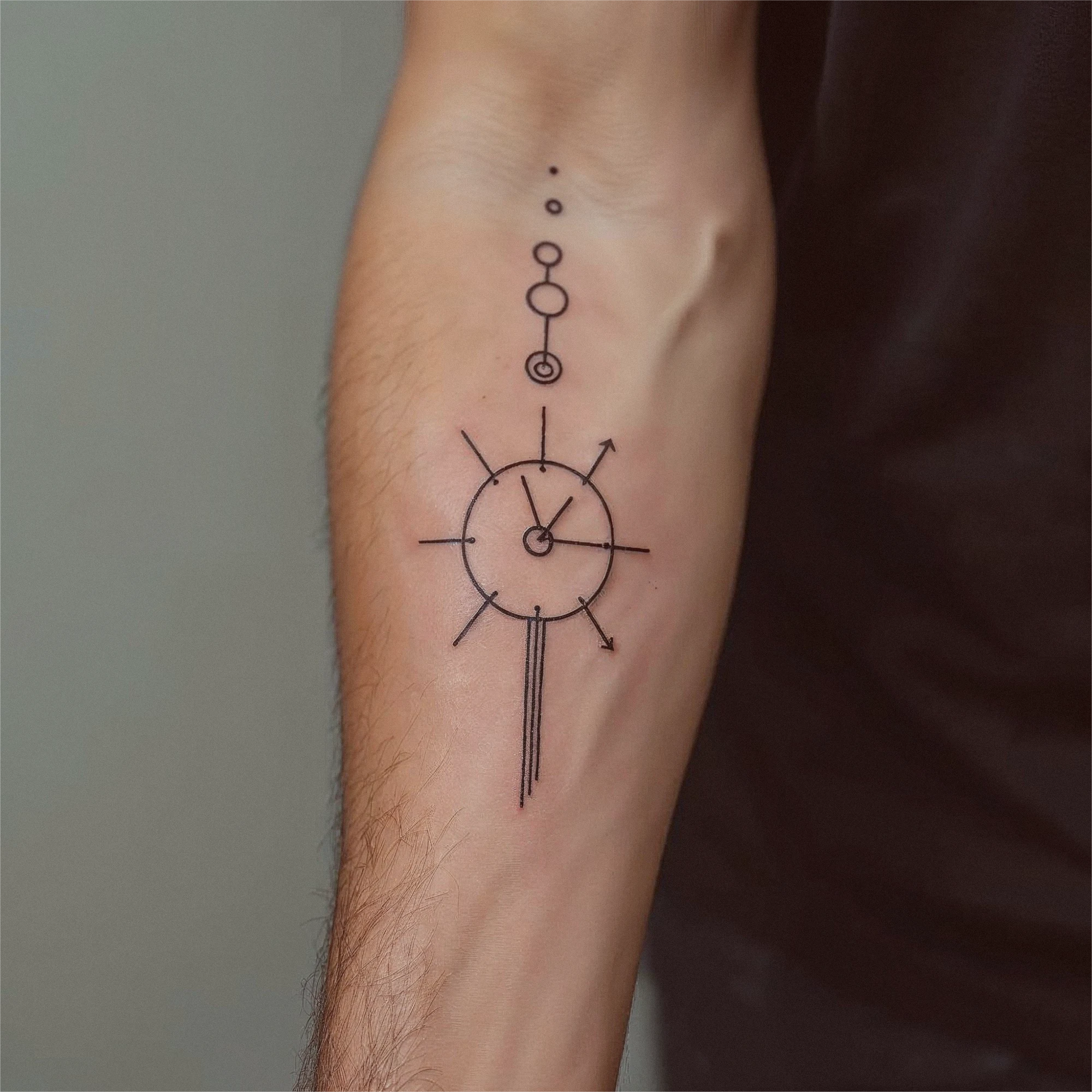 Minimalist Geometric Tattoo Design simple geometric tattoo